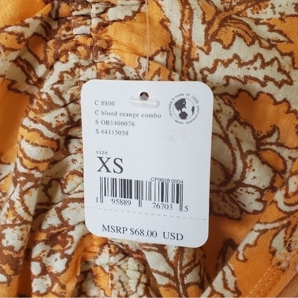 Free People say the word Blood Orange Combo Top Xsmall NWT - Picture 9 of 10